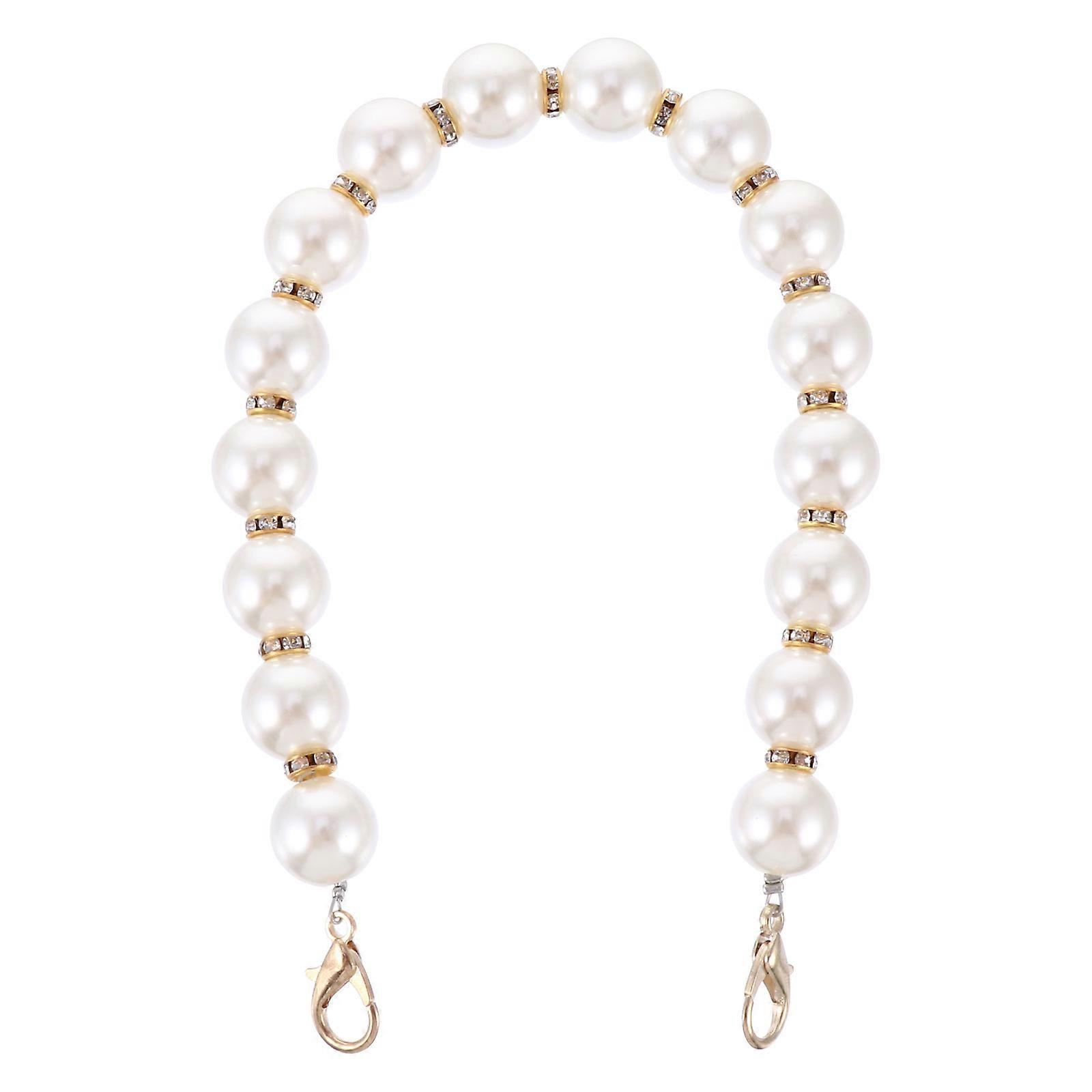 Pearl Handbag Detail, Versatile Chain with Buckle for Crafting Ideas