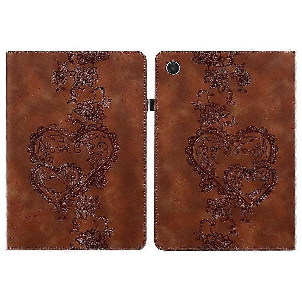 Love Hearts Embossed Leather Tablet Case 2025
