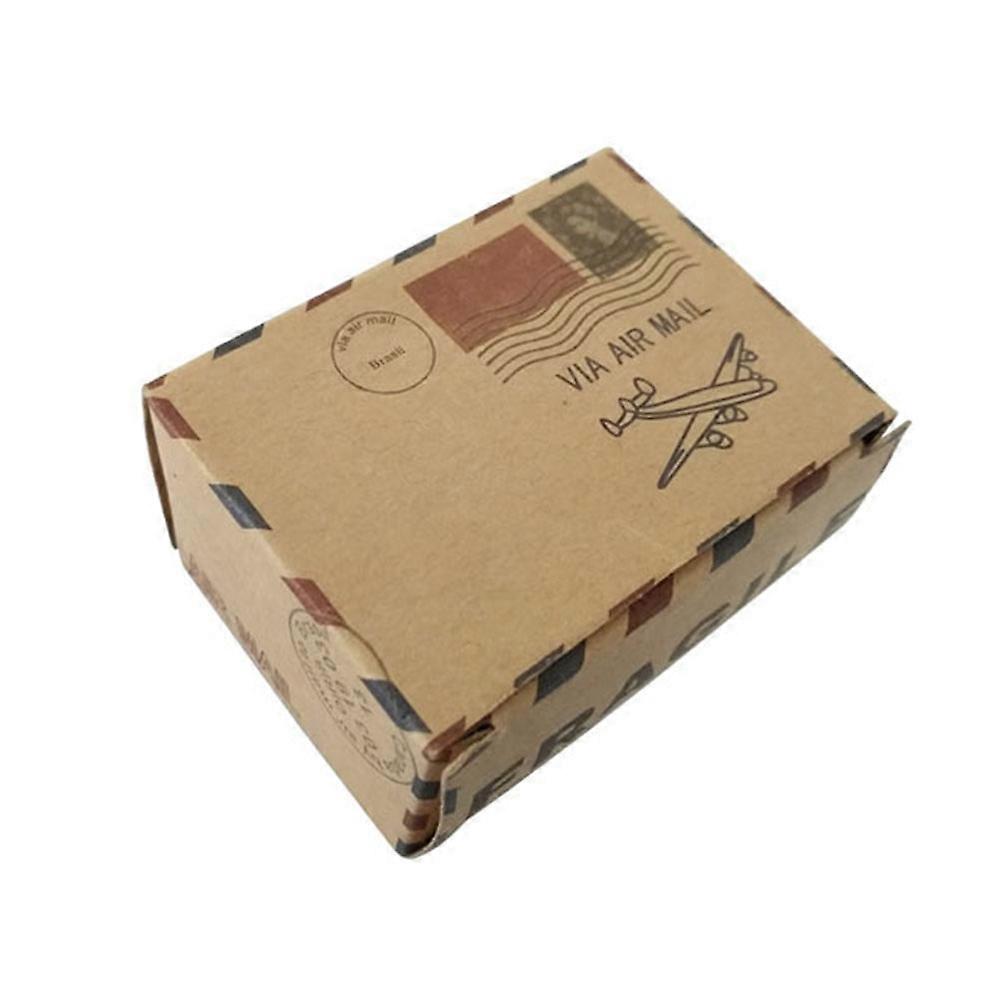 Event Ready Craft Boxes with Elegant Airmail Art, Simple Assembly Required