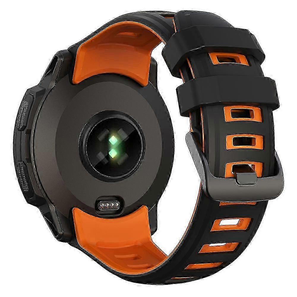 For Garmin Instinct 2X Silicone Watch Strap Replacement Wrist Band+Orange Garmin Instinct 2X