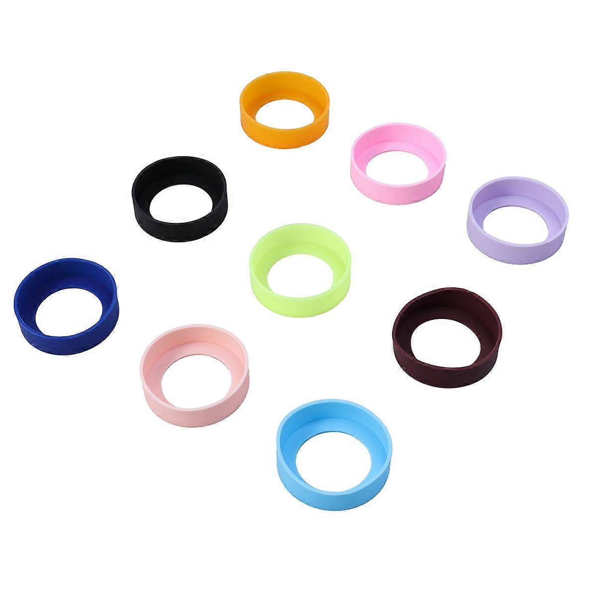Heat-Resistant Mug Mat Silicone Insulation Pad Non-Slip Protective 65Mm Square 5Pcs