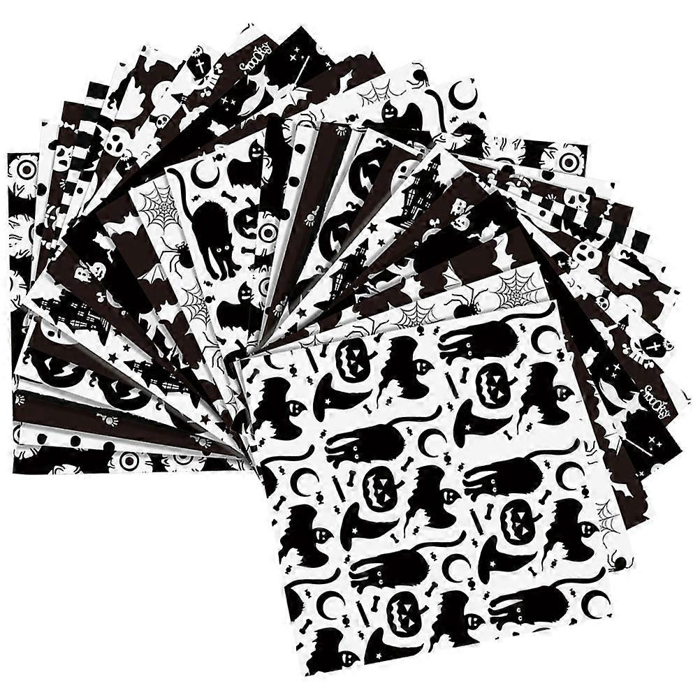 Scrapbook Paper Halloween Pattern Paper Decorative Note Card Making 30x30cm Square 24 Sheets