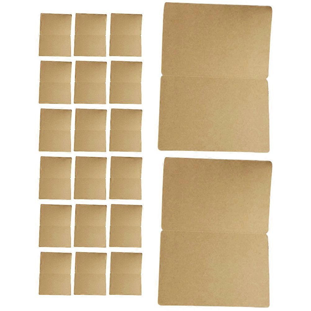 Elegant Blank Note Cards Rustic Greeting Card For Diy Crafting Khaki Color 20X15X0.1CM 20Set