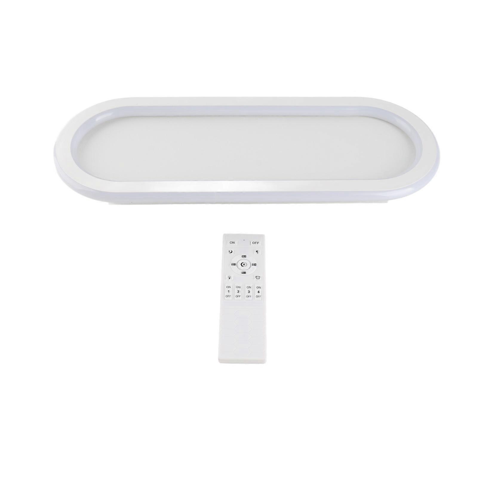 Modern Linear LED Ceiling Lights Dimmable 3000K-6500K with Remote Control for Kitchen, Bedroom, Office, Hallway, White