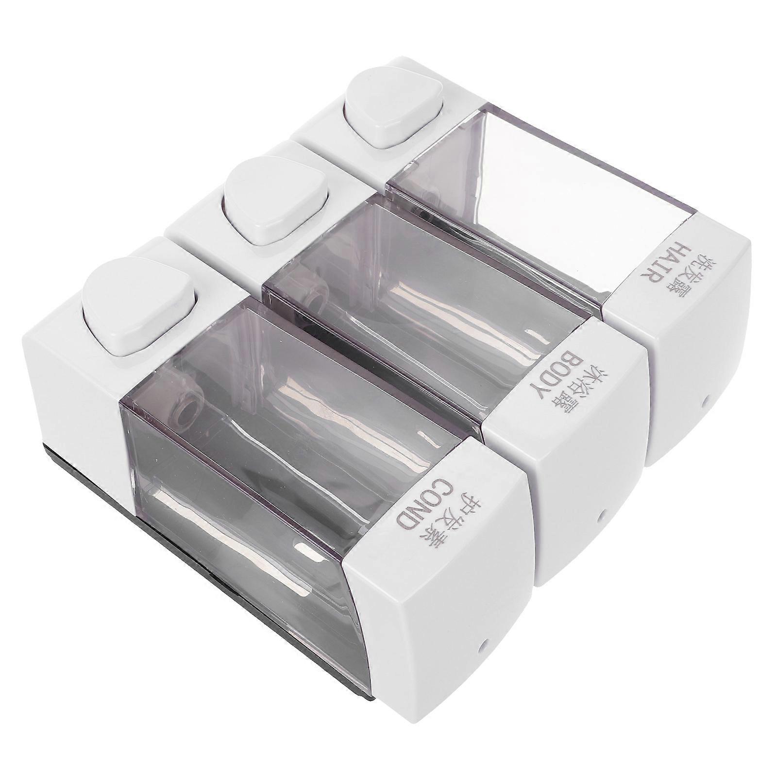 Plastic Soap Dispenser Bathroom Dispensers Bath Soap Dispenser Travel Rectangular Shape Liquid Level Monitoring 1Set