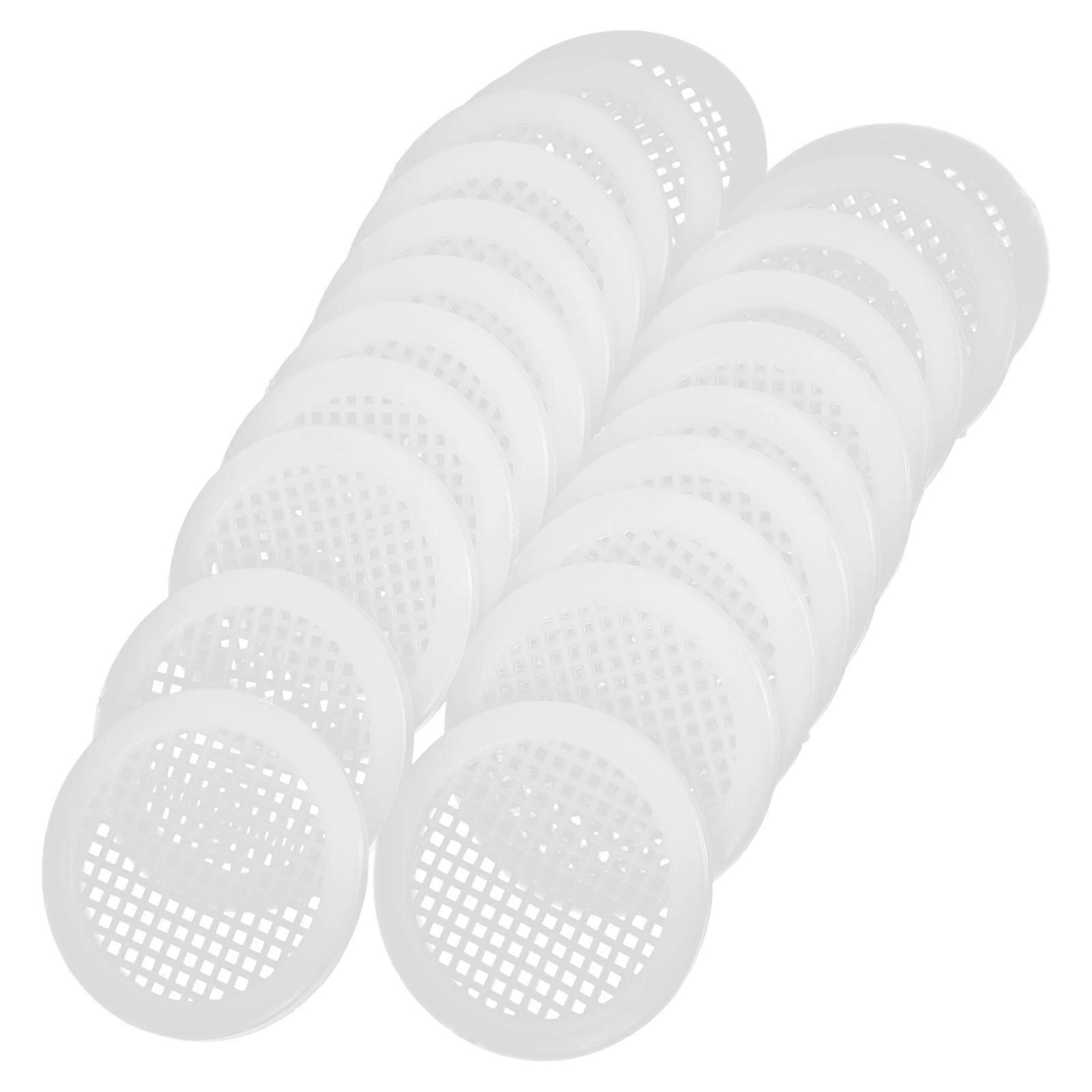 جولة فتحات تنفيس أغطية تهوية الهواء لخزانة خزانة ملابس الأحذية الأثاث المنزلي التهوية 20 قطعة