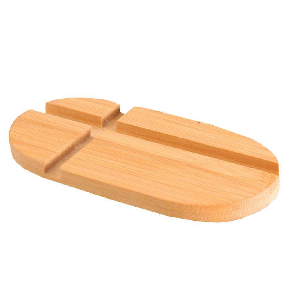 1pc Multi Function Tablet Phone Stand Desktop Wood Mobile Bracket