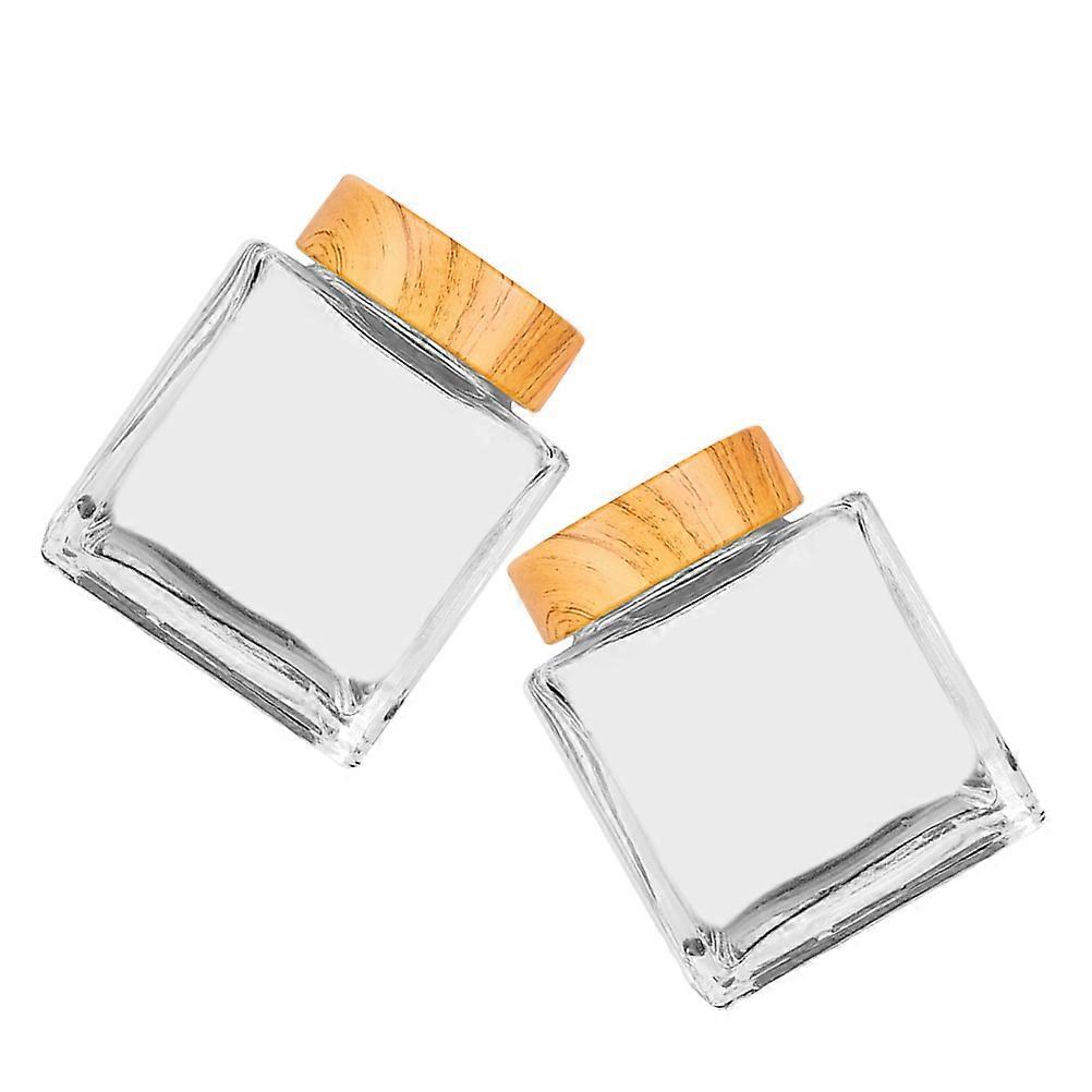 Storage Jars with Lids Airtight Glass Jars for Food Preservation 180ml Capacity 2Pcs