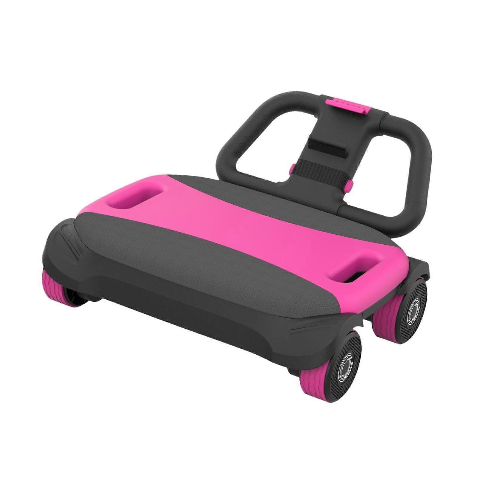 abdominal muscle machine, ab roller, exercise equipment, portable, bodybuilding, workout, core strengthening device, 4wheel ab roller, violet