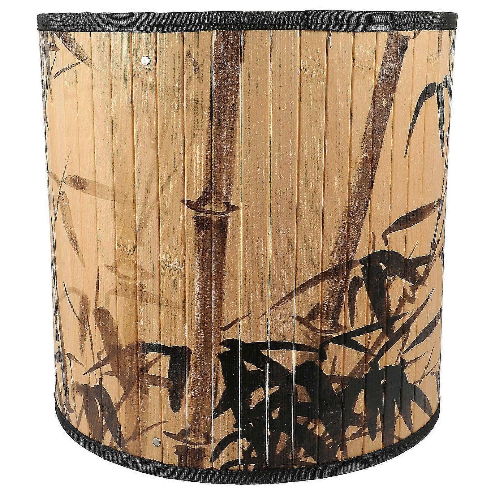 Replacement E27 Lamp Shade Bamboo Woven Lamp Shade for Pendant Lights Hanging Lamp