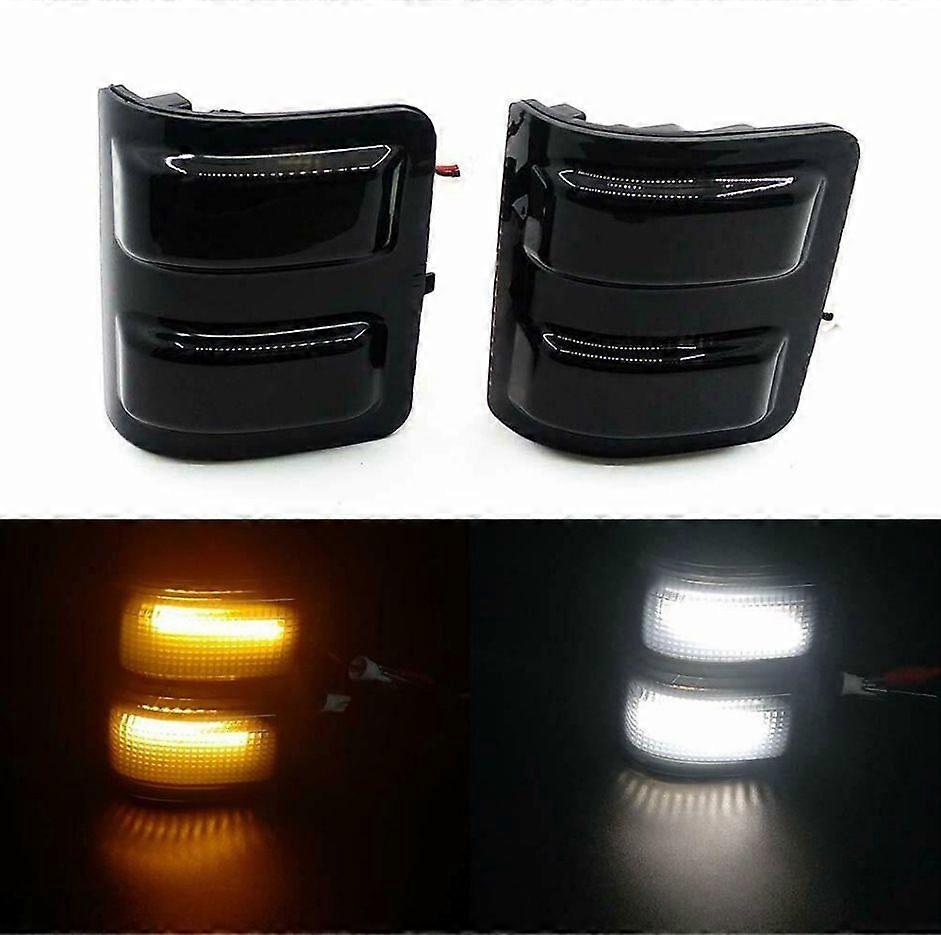 2-pack for Ford F150 F250 F350 F550 dual color turn signal light rearview mirror light