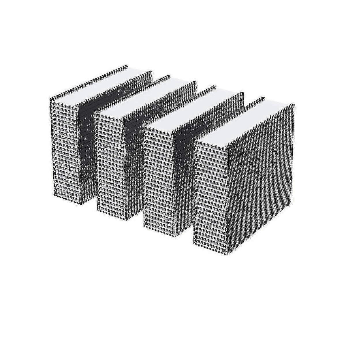 100 Pack Magnetic Label Holders, C Channel Magnetic Labels with Clear Plastic Data Card Holder