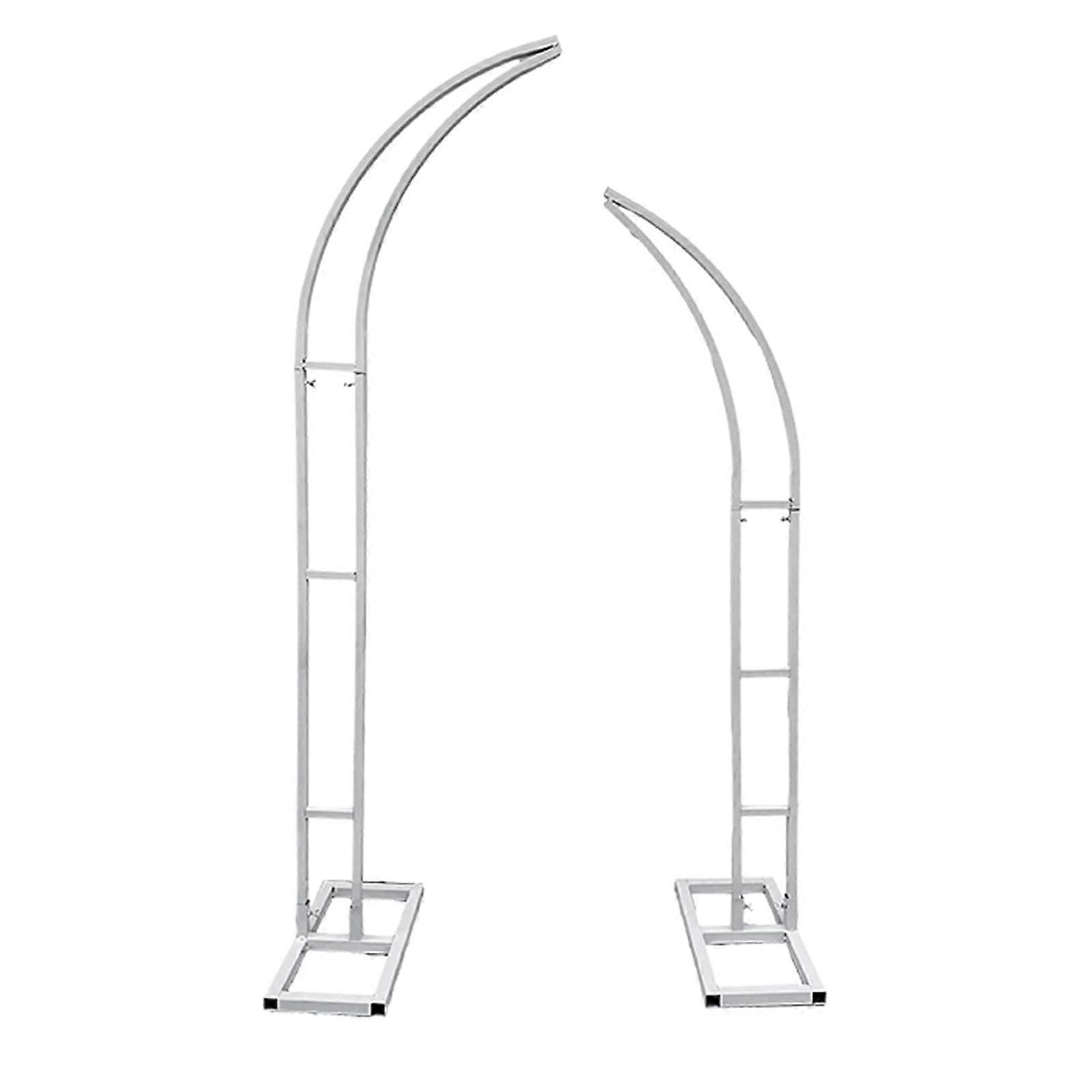 Wedding Arch Stand for Marriage Proposal, Balloon Arch Frame with Base (White)