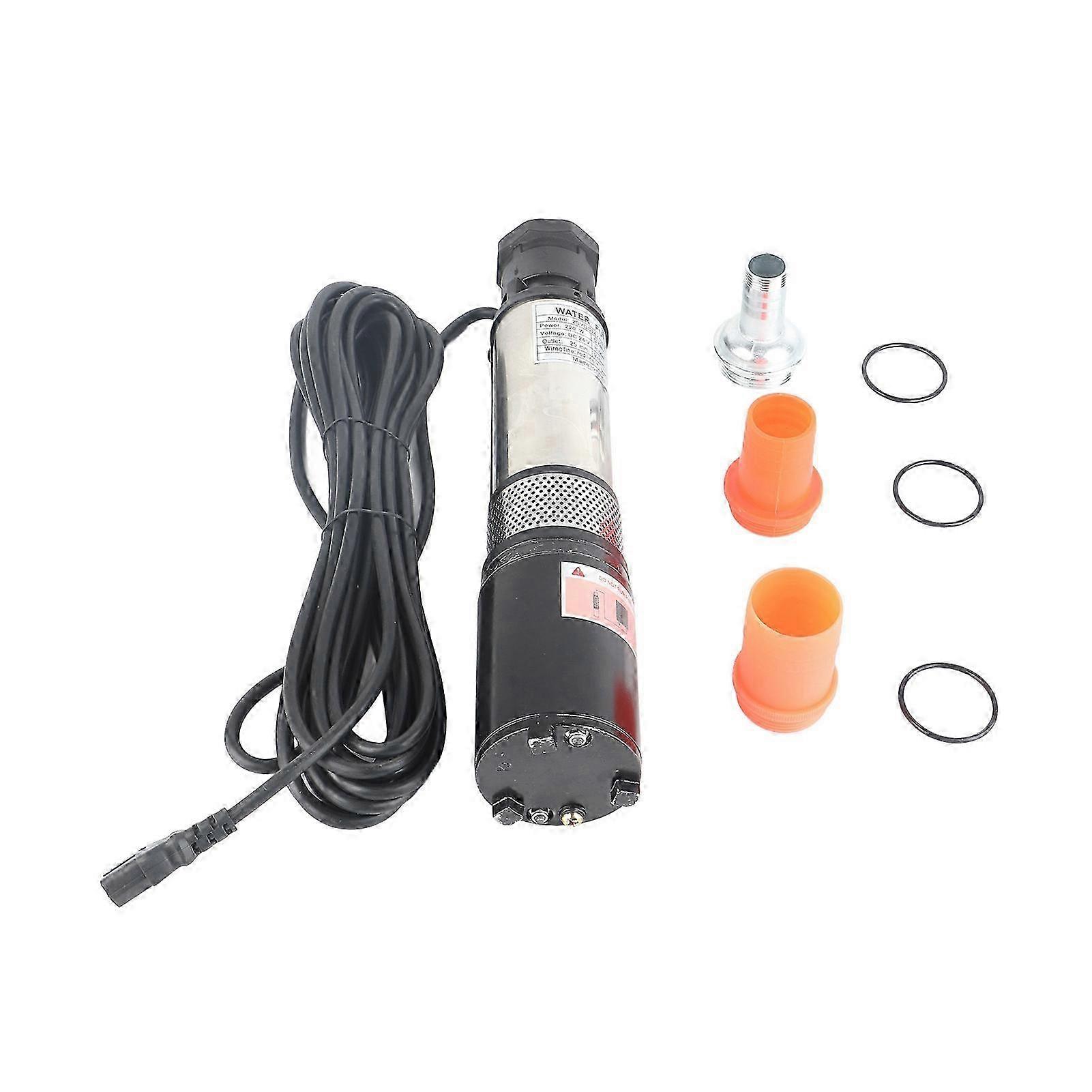Solar Water Booster Deep Well Pump for High Flow and 20m Lift, 24V