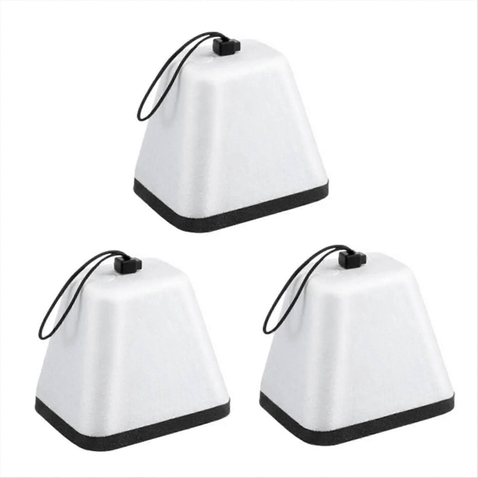 Outdoor Faucet Insulation 3-Pack Easy-Install Polystyrene-Textured Weatherproof Faucet Covers