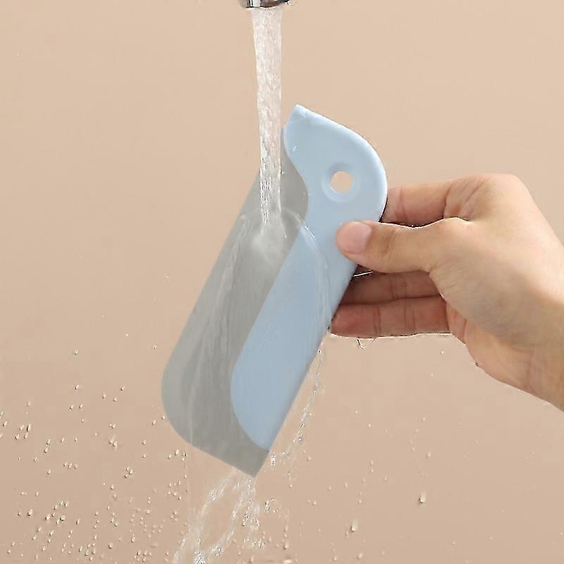 Blue 2-pack small bathroom shower mirror wiper, kitchen countertop wiper, windshield wiper cleaning tool for new