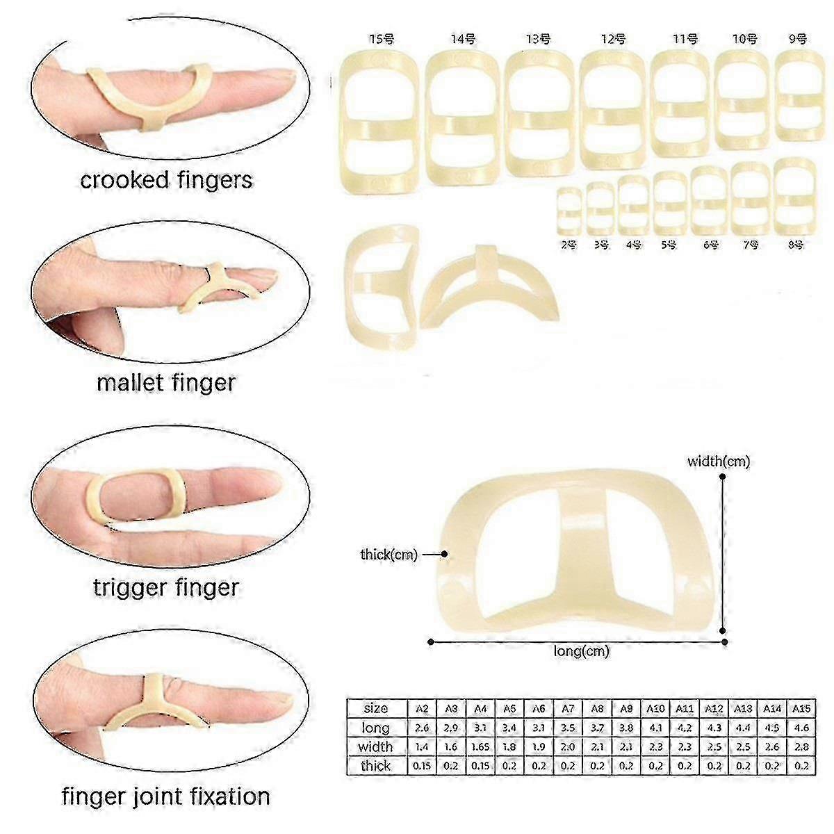 Finger Splint Fixed Ring Adjustable Broken Finger Joint Stabilizer Finger Splint Protector Straighte