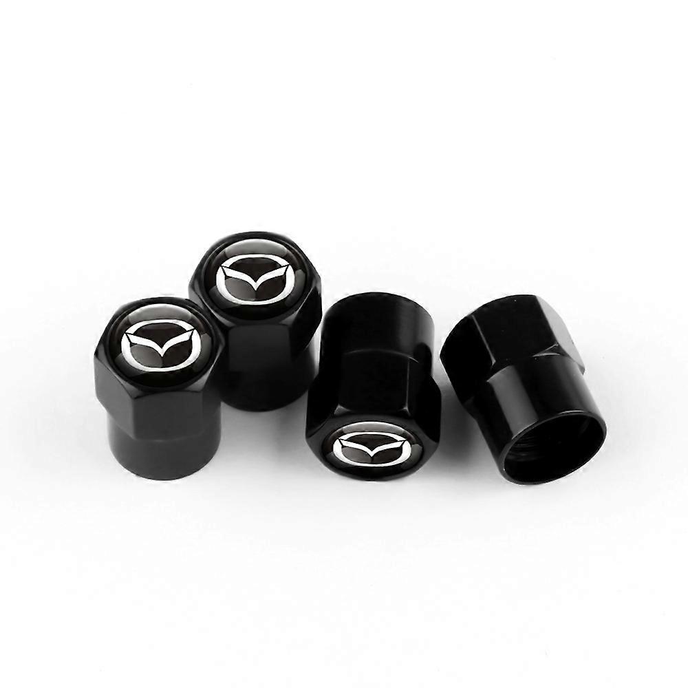 4Pcs/Set Metal Car Tire Valve Caps for Mazda 3 Bk 6 Gh CX-5 CX30 MX-5 2 5 CX-3 GJ GL CX-8 MS RX-8 626 Miata Speed 6 MX-5 CX30~01627