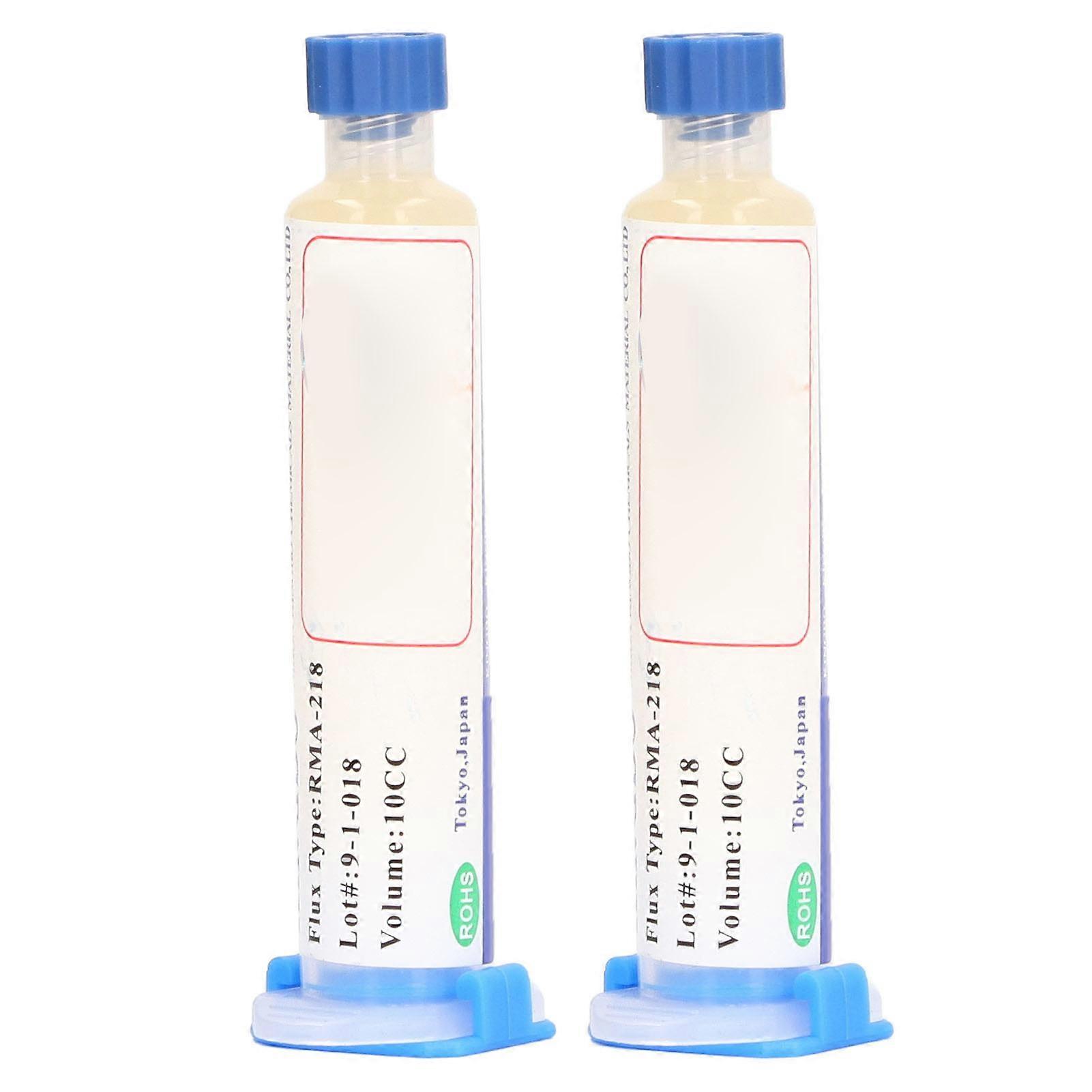 2Pcs Soldering Flux Syringe BGA Reball Mobile Phone Computer PCB Repair Rosin Paste 10cc