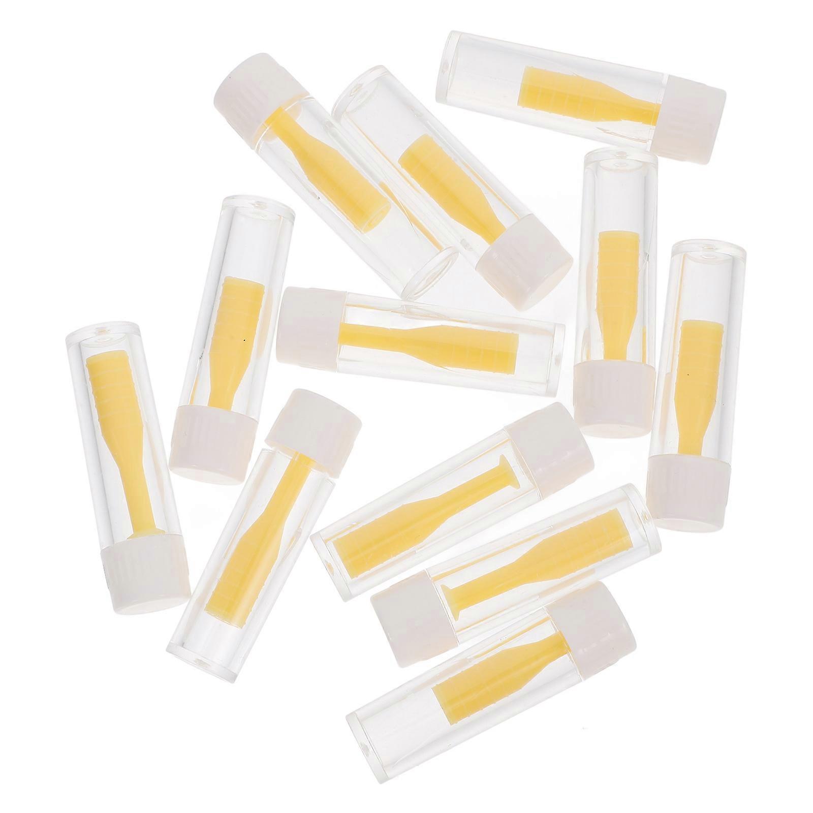 Small Lens Stick Invisible Lens Sticks Contacts Lens Applicators Users Yellow 3.50X0.80X0.80cm Lens Insertion 12Pcs