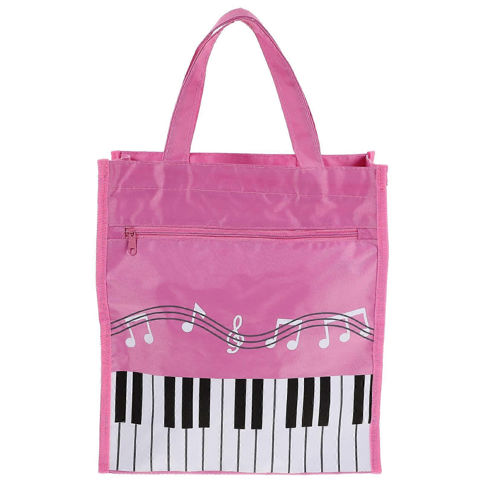 Portable Double Storage Music Bag for Books, Keys & Accessories – Lightweight Handbag with Handle, Chic & Stylish Design for Women