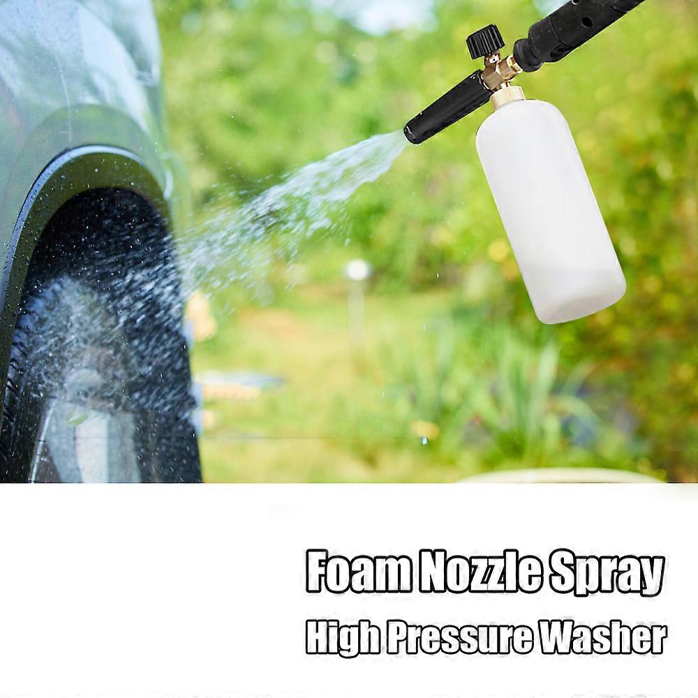 Snow Lance Auto Pressure Washer Jet Quick Release Foam Blaster Compatible with Karcher K2-K7 Pukkr
