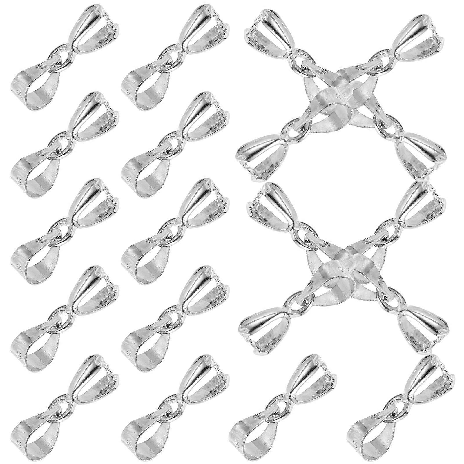 Here's a refined and professional product description based on your input:

 

**100PCS Jewelry Making Accessories Pinch Clip Clasp Bail Connectors