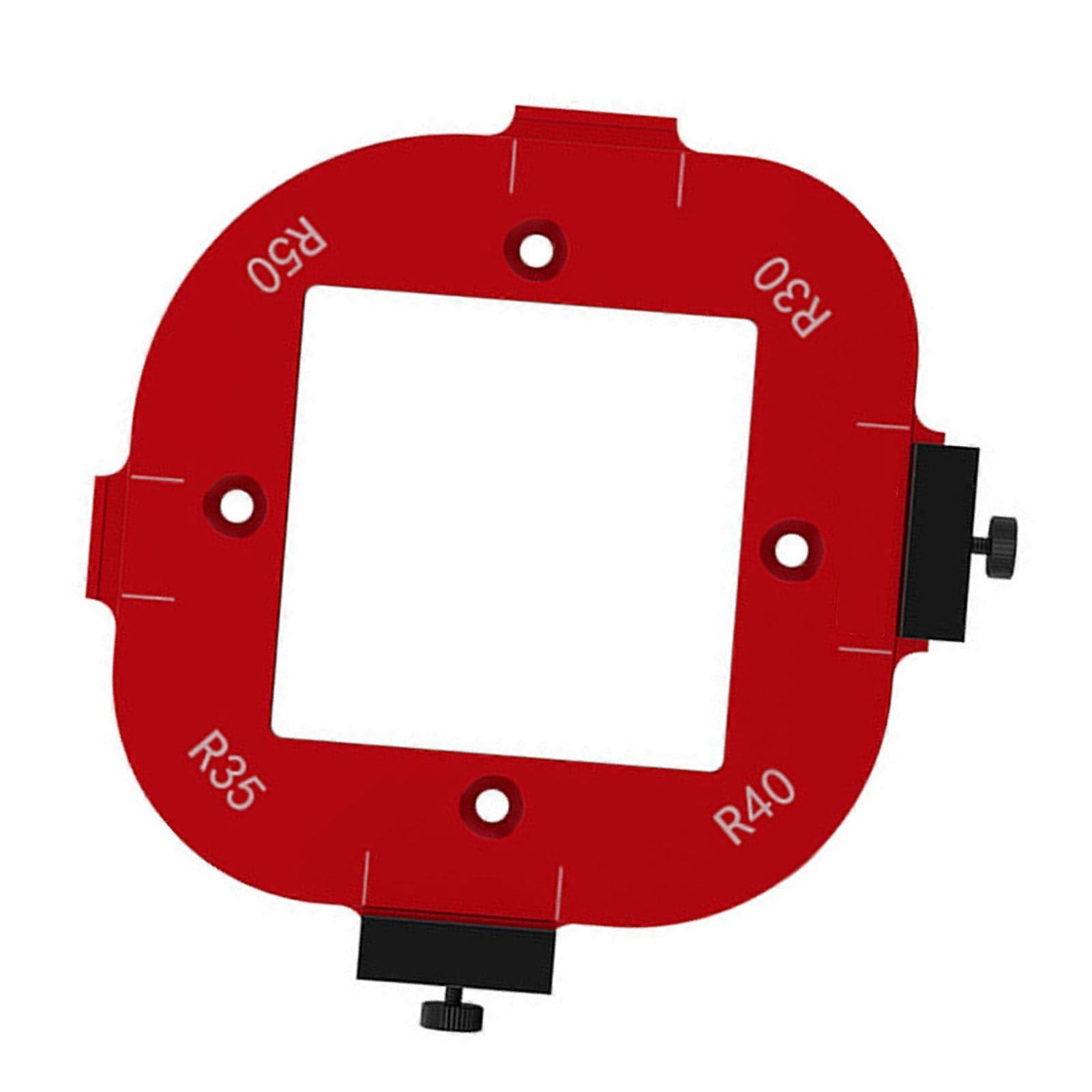 Woodworking Router Table Jig Round Corner Radius Template Aluminum Alloy Professional Arc Cutting Tool Set