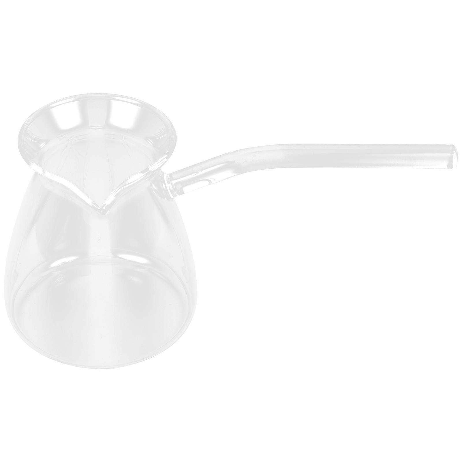 Tea Container Hand-Held Milk Coffee Boiling Kettle Glass Scented Teapot with Side Handle for Home 21.00X11.00X10.00CM Drinks 1Set