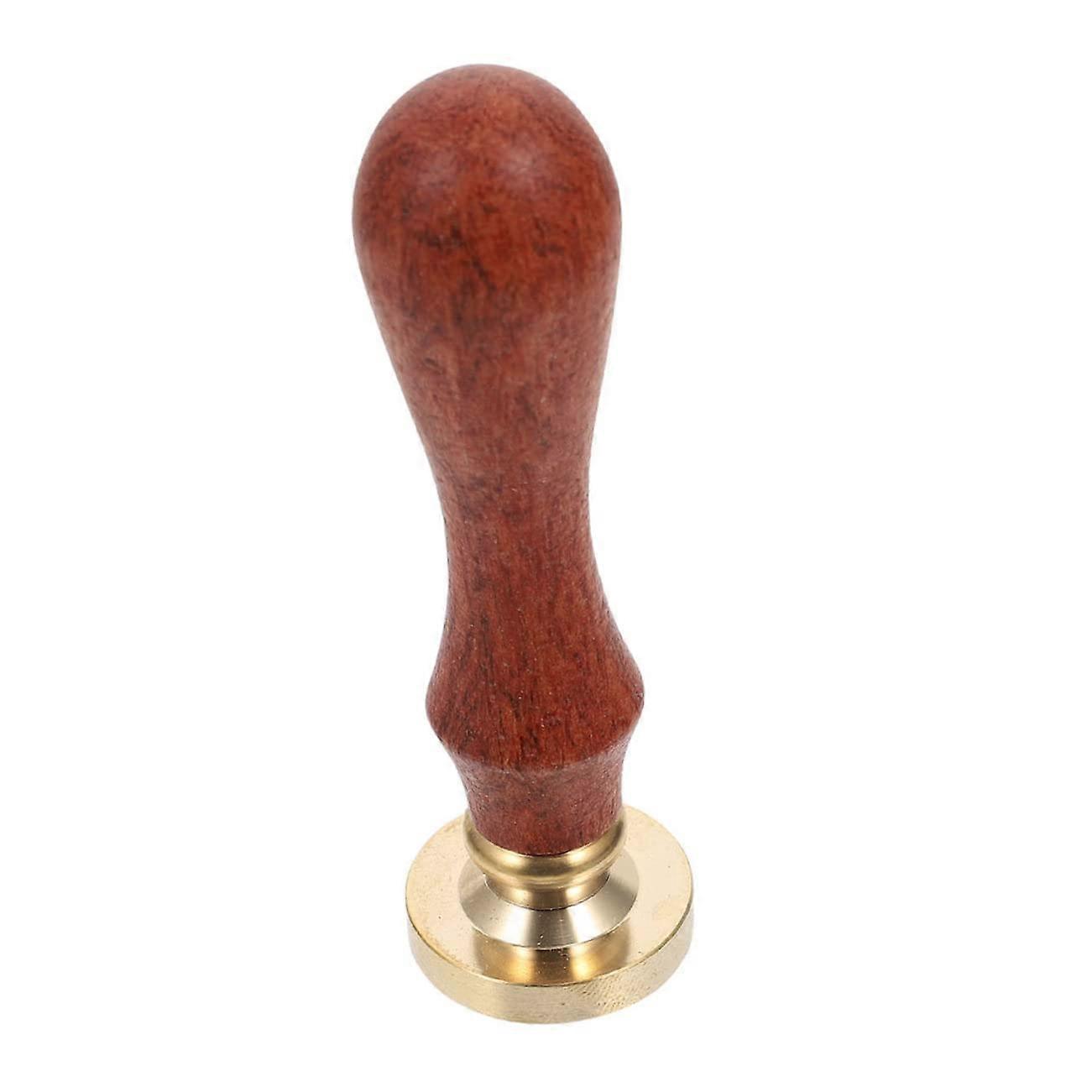 1pc Vintage Wax Seal Stamp with Copper Head and Wooden Handle Decorative Seal Stamp for Invitations Letters and Gift Wrapping Retro Design
