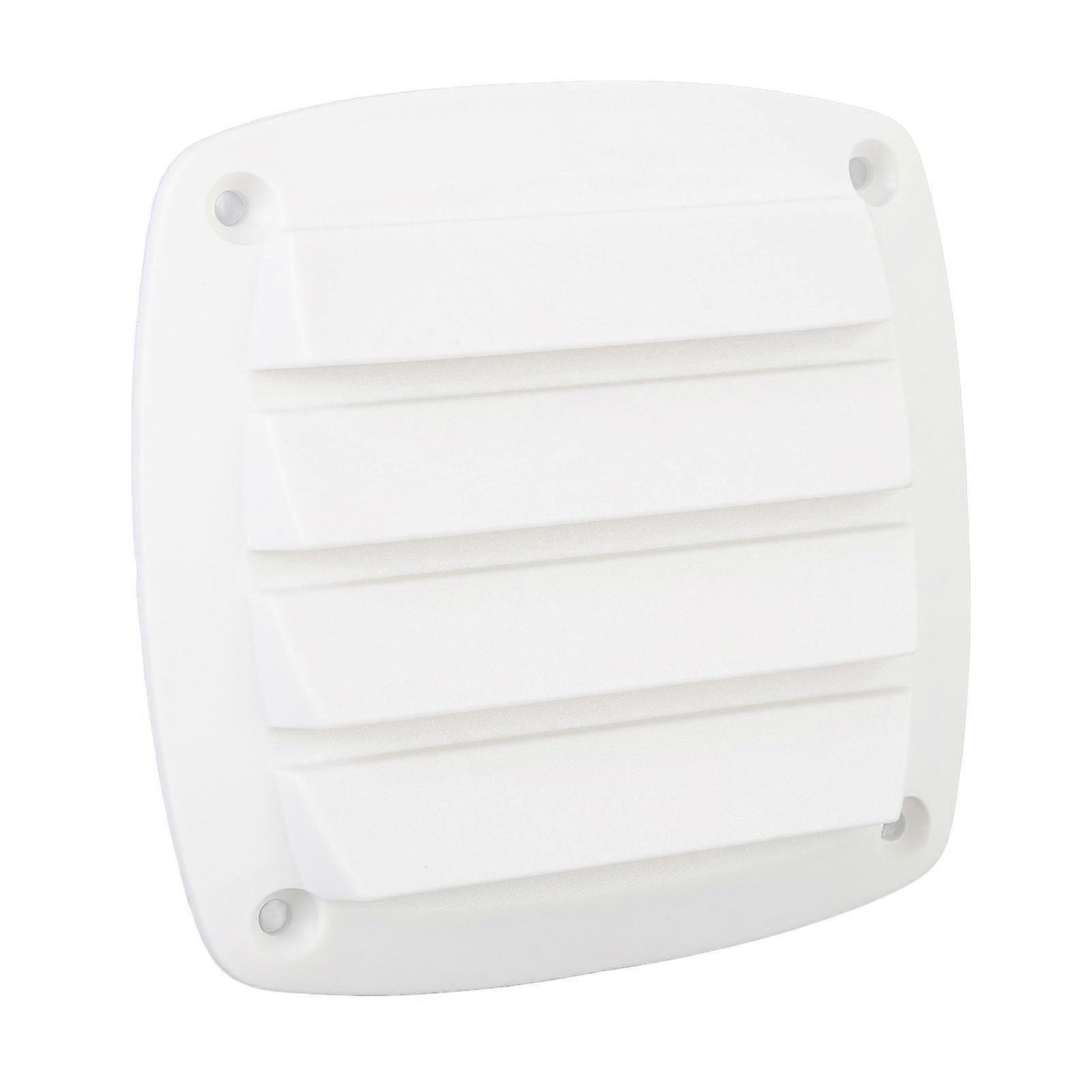 RV Air Vent Cover 4-Inch Plastic Square Vent Grill For RV And Yacht, White, RV Airflow System