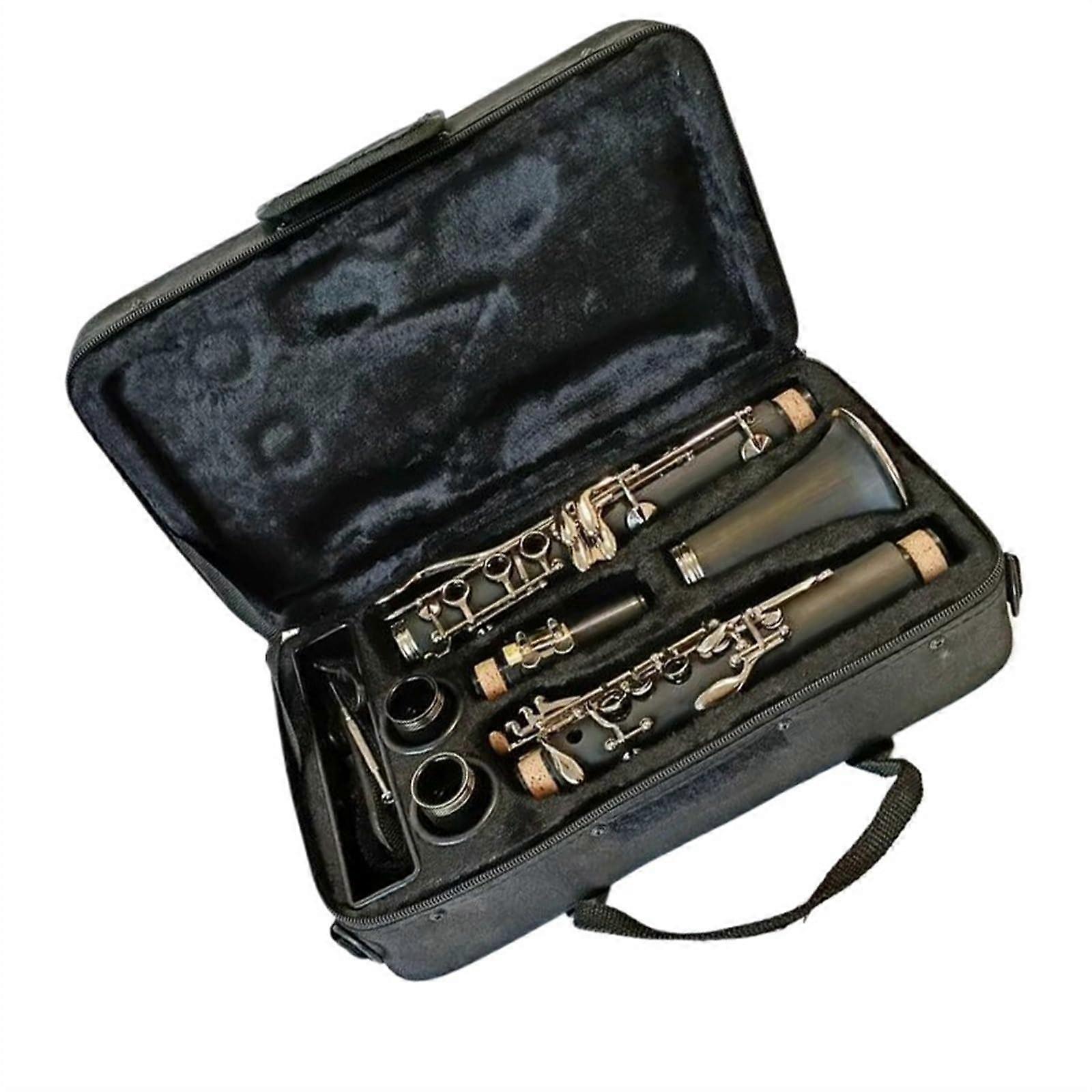 Beginner Clarinet Professional Bb Clarinet Made of Bakelite Clarinets with German Silver Key Full Sound Musical Instruments