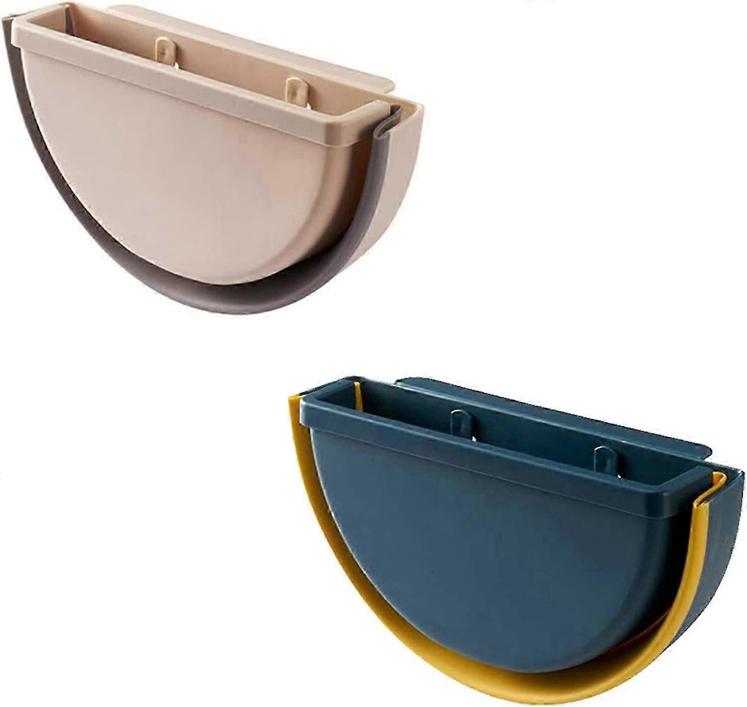 Eingebauter Küchenmülleimer, kleiner faltbarer Mülleimer, 27,5 x 15,6 x 14,5 cm, 2 Stück