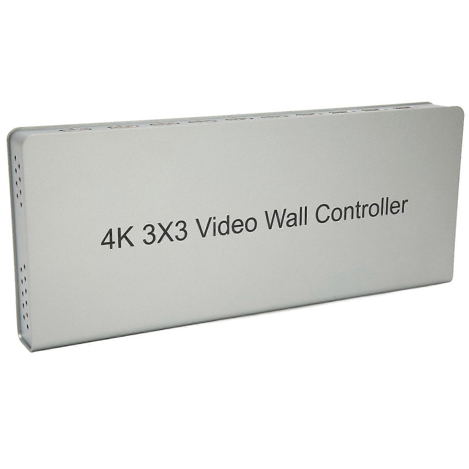 3x3 4K UHD Video Wall Controller 3840x2160 Metal Shell US Plug
