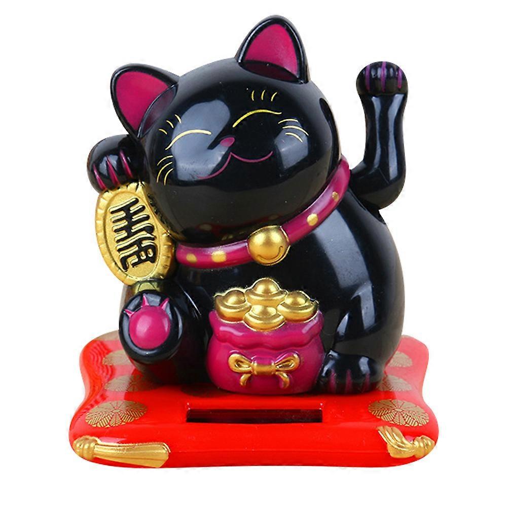 Mini Good Luck Cat Figurine Desktop Cat Ornaments Wealth Welcoming Cat Design And Unique 7x7cm 1Pcs