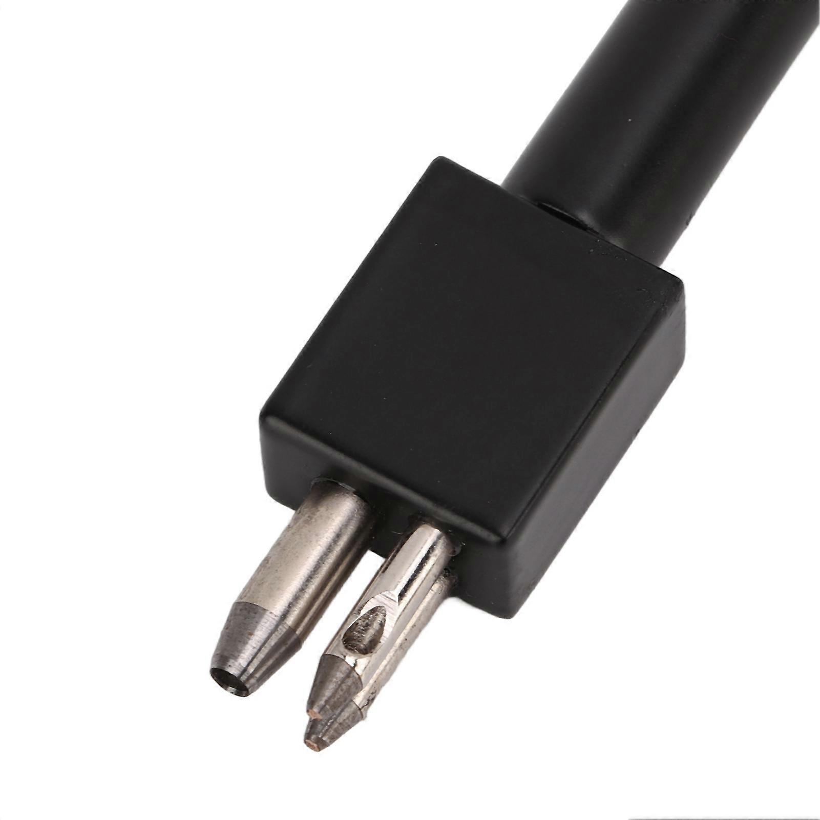 Leather Stitching Punch Durable Alloy Wear Resistant High Hardness Easy Operation Pricking Iron for Purse Shoes DIY1 Big Prong and 2 Small Prong