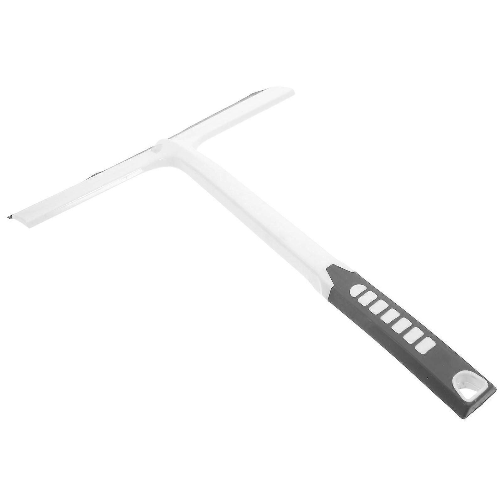 Convenient Glass Cleaning Squeegee with Ergonomic Handle for Home Use White Plastic 1pc