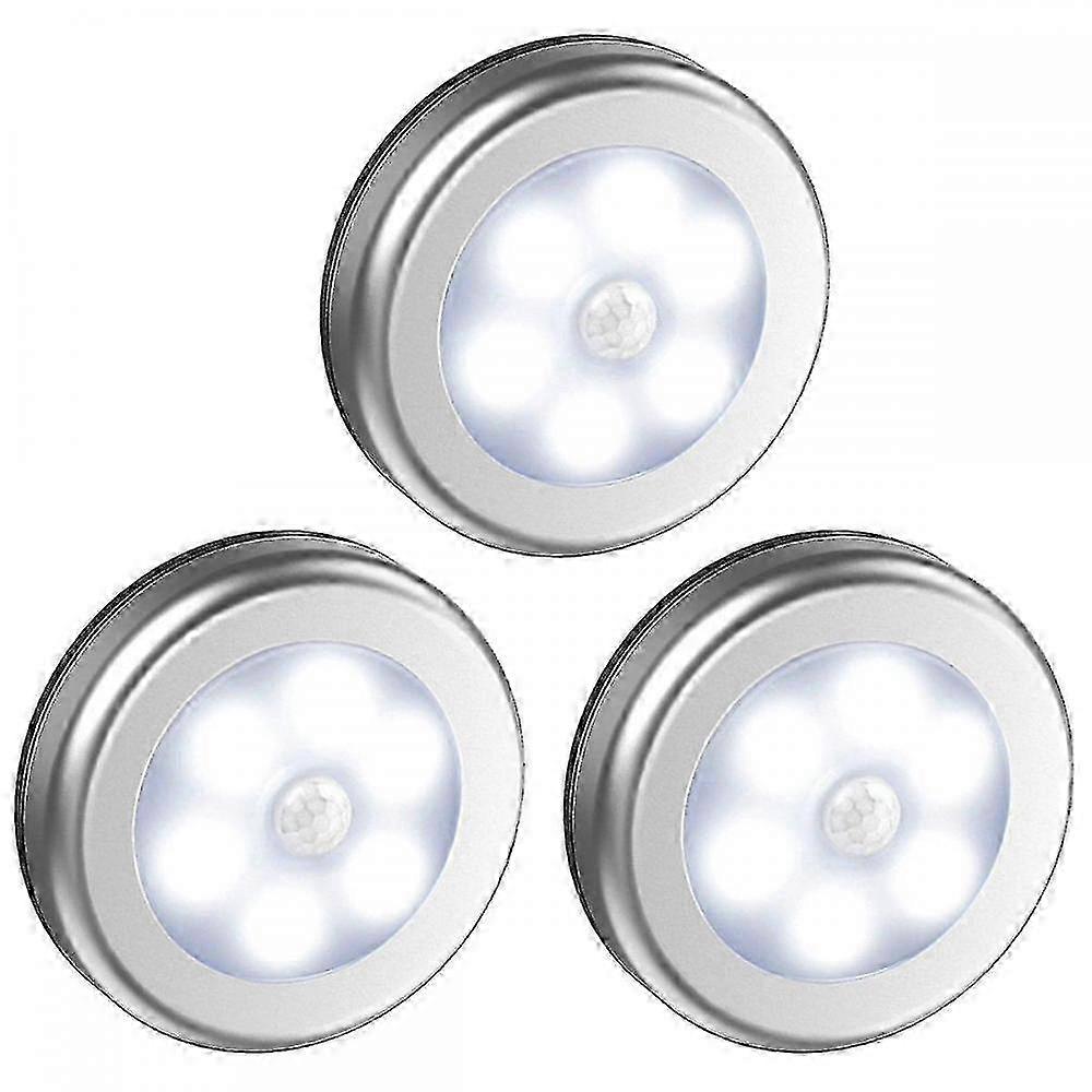 3 Pack Motion Sensor Light, Cordless Battery-powered Light, Automatic Night Light With 3m Adhesive Pads SZRH A-J