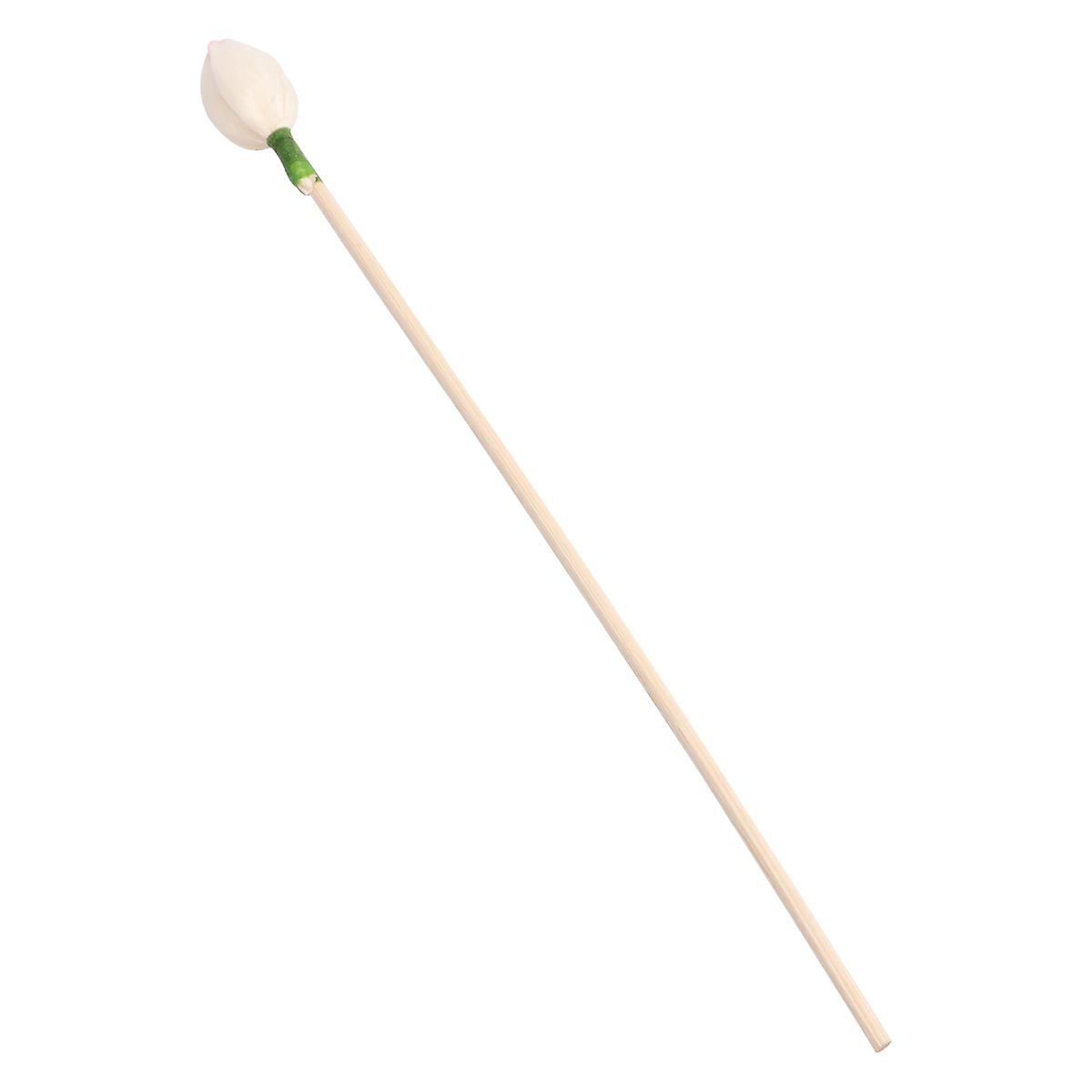 Wooden Flower Rattan Reed Diffuser Sticks 10Pcs Beige with Quick Absorption for Perfume Diffusion