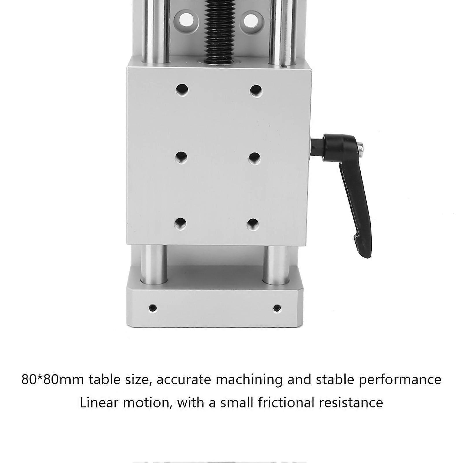 KA80-1402-50 Aluminum Alloy Sliding Table Linear Rail Stage 80x80mm