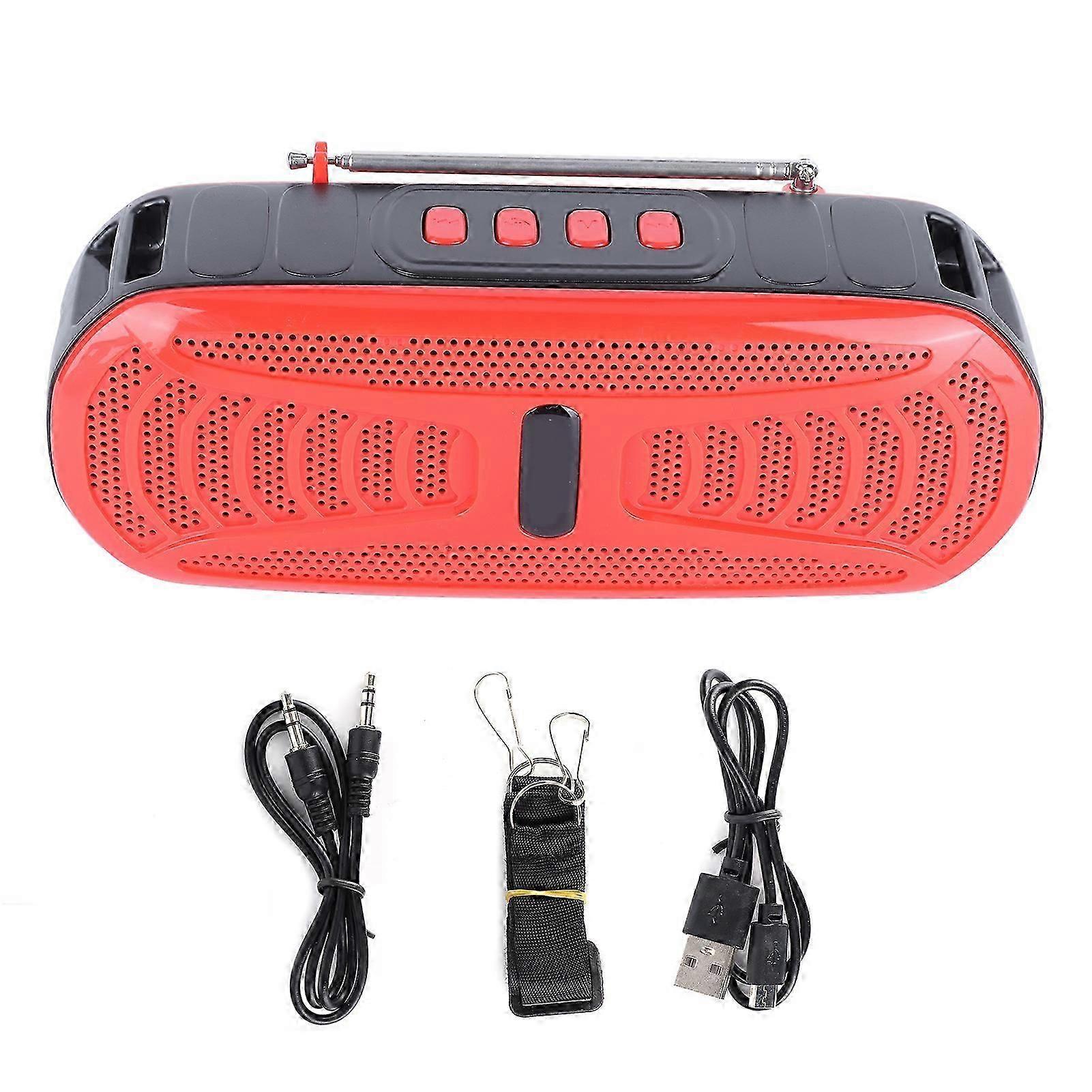 Bluetooth Speaker Outdoor Sports Bluetooth Speaker With Flashlight And Solar Charging Functionred