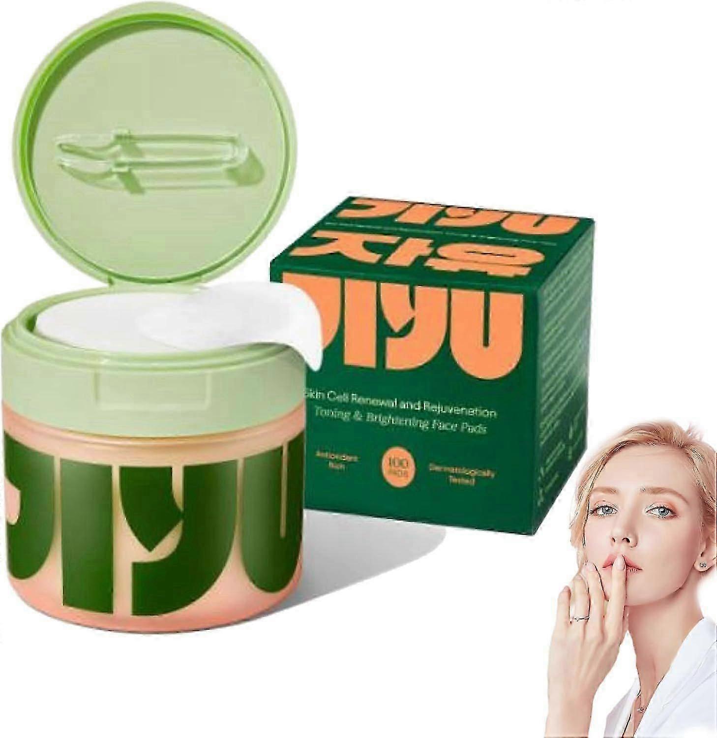 Toner Pads Korean Skincare, Anti-Aging & Brightening Toner Pads: Hydrating Cottonpads With Snail Mucin, Centella, Reduce Wrinkles, Boost Firmness