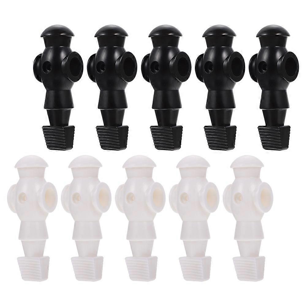 Man Soccer Player Replacement Table Soccer Players Simulation Football Athletes Black 10Pcs