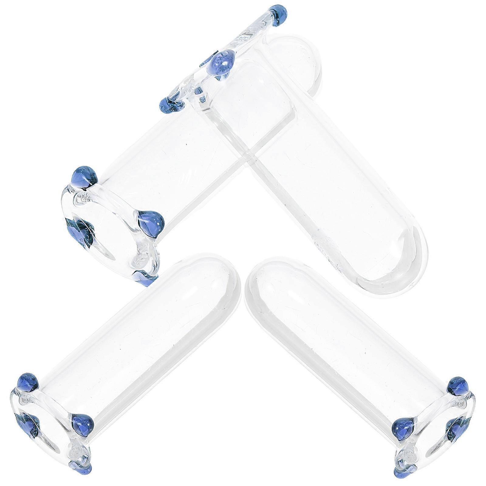 Protectors For Straws Cylindrical Transparent Conscious Users 4Pcs