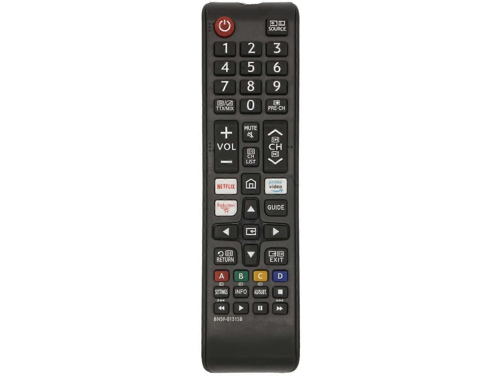 BN59-01315B Universal Remote Control for Samsung 2018-2022 QLED UHD 4K Smart TV Series with Direct Netflix Prime Rakuten Buttons