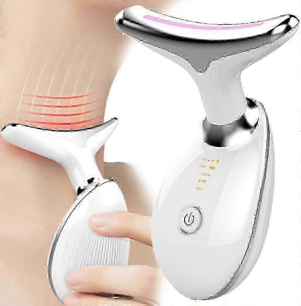 Massaggiatore viso, massaggiatore viso usb elettrico con 3 modalità, fisioterapia del calore magnetico 45, anti rughe, anti-invecchiamento, lifting del viso, linee del collo chiare