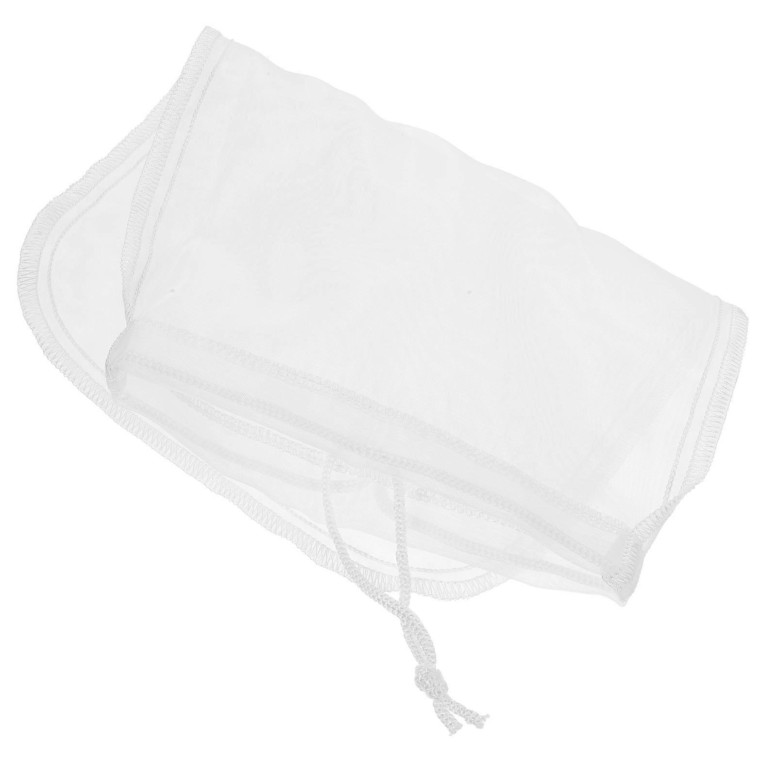 Reusable Nylon Strainer Bag for Making Nut Milk Juices and Cold Brew Coffee White Fine Mesh Bag 7x10 Inches