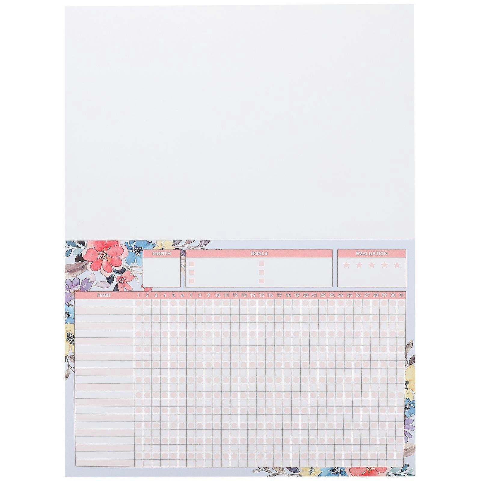 Planning Notebook Daily Planner Notepad School Use Note Taking Assorted Color 28.5X21.5CM 1Pack