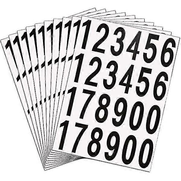 Door Number 10 Sheets Self Adhesive Stickers Number Mailbox Number Vinyl