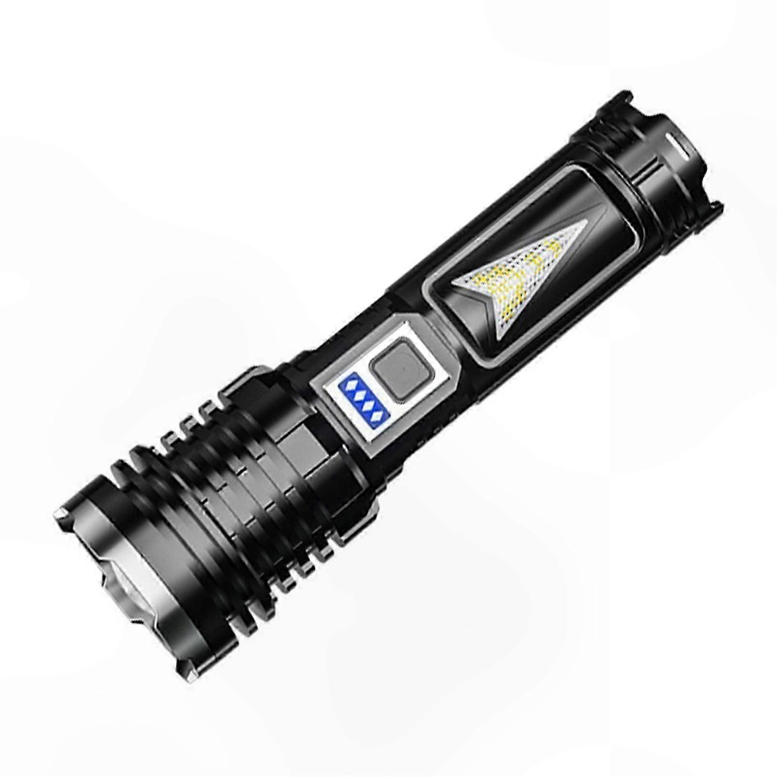 High-Performance LED Flashlight with 5 Modes Waterproof IPX7 Rechargeable Zoom Torch